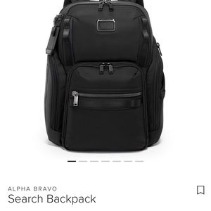 Mens Less then 1 year old Tumi Search Backpack. Perfect condition!!